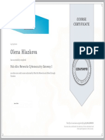Olena Hlazkova: Course Certificate