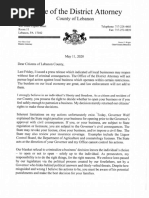 Lebanon County amended guidance