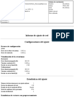 Informe de Ajuste de Red - 085 PDF