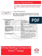 Elring Sealing Compound Dirko Beige: Technical Datasheet