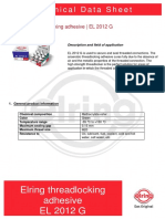 Elring Threadlocking Adhesive EL 2012 G: Technical Data Sheet