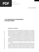 Analogia Em Georg Simmel