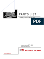 National FB-1600 Parts List PDF