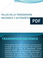 Fallas en La Transmisión Mecánica y Automática