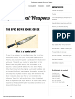 The Epic Bowie Knife Guide - Top Survival Weapons