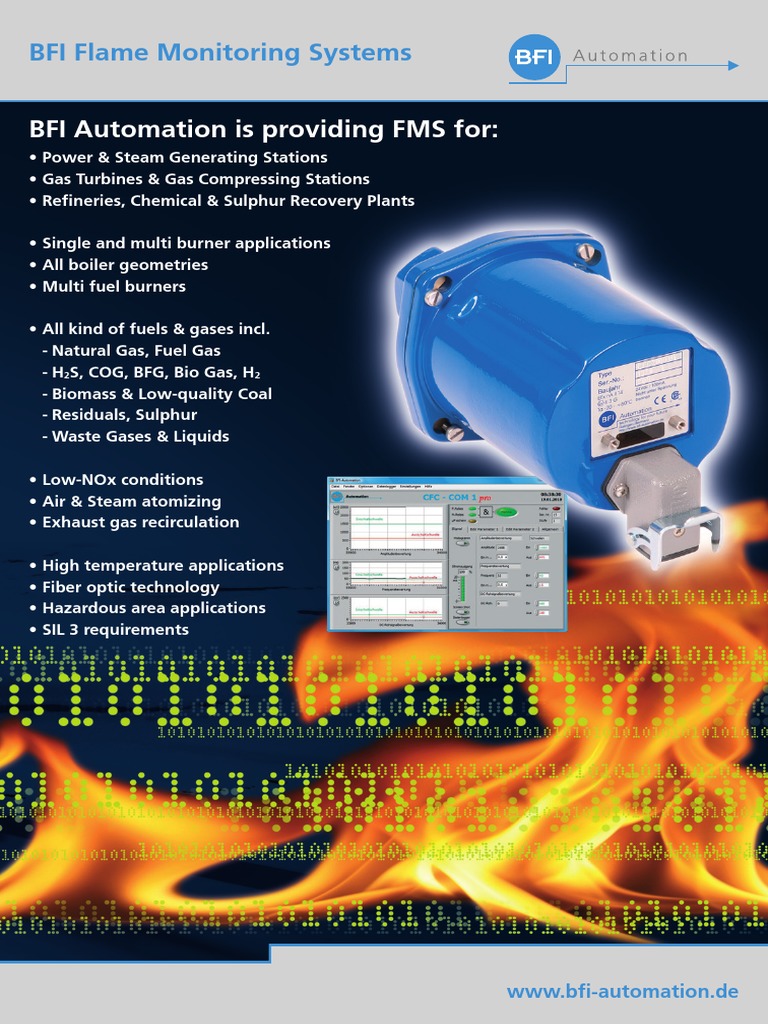 BFI Flame Monitoring Systems Overview | PDF | Home & Garden | Computers