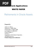 Retirements in Oracle Assets: Oracle Applications White Paper