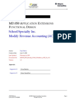 MD.050 A E F D: School Specialty Inc. Modify Revenue Accounting (ACE 106)