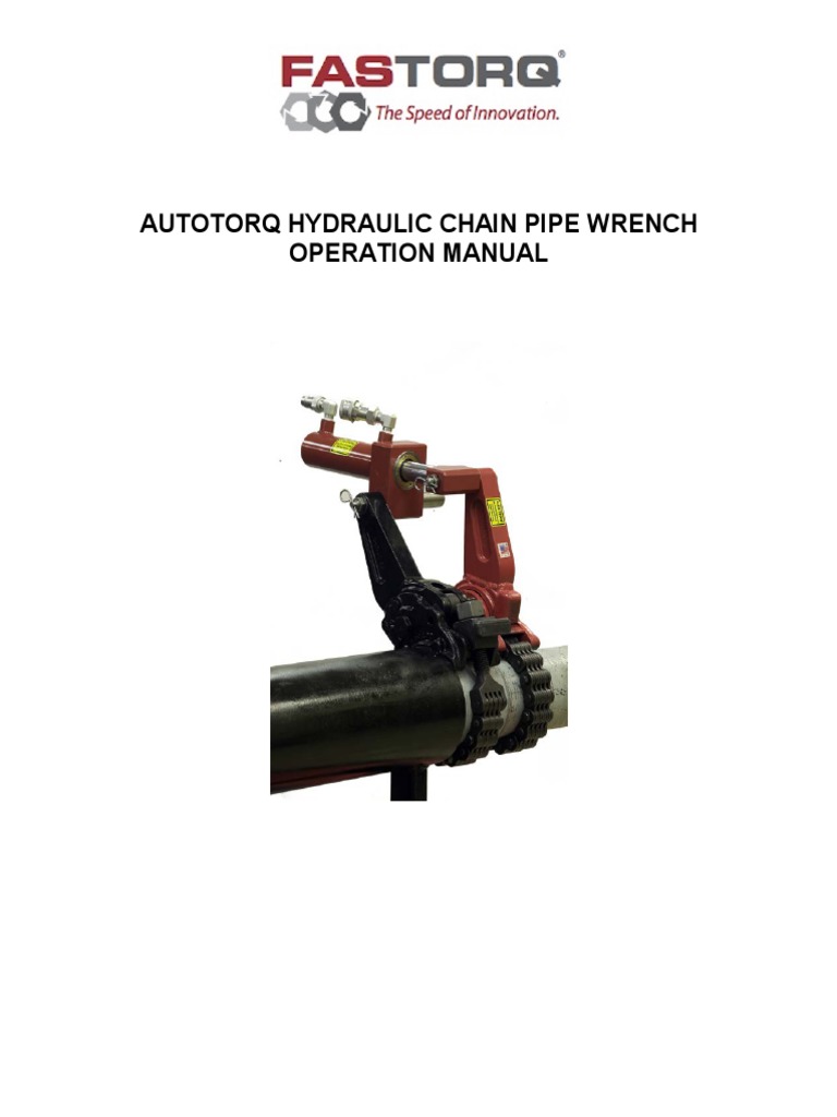 AutoTORQ Hydraulic Chain Wrench Manual | PDF | Wear | Corrosion