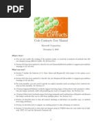 Code Contracts User Manual: Microsoft Corporation December 2, 2010