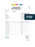 Invoice Example Excel Invoice2