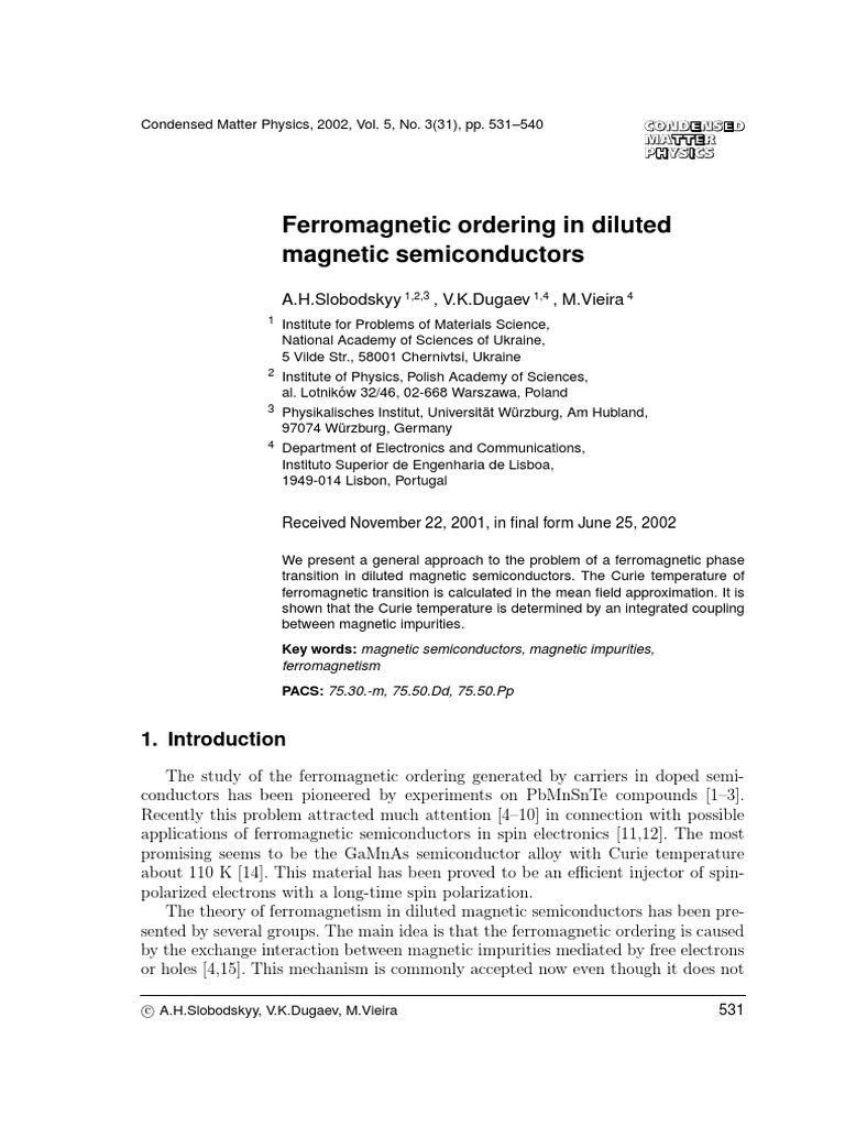 Xart11 Pdf Ferromagnetism Magnetism