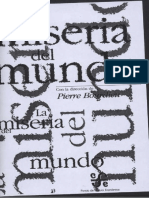Bourdieu La Miseria Entrevistas PDF