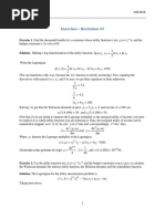 Exercises - Recitation #3: Econs 501 Fall 2016 Felix Munoz