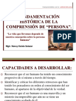 Diapositivas Fundamentación histórica de la comprensión de “persona”.