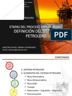 Etapas del proceso exploratorio - Analisis Sistema Petrolero