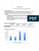 Lab Report Title Objective: Describe in 1-3 Sentences The Learning Objectives of Each Laboratory. Discussion Questions