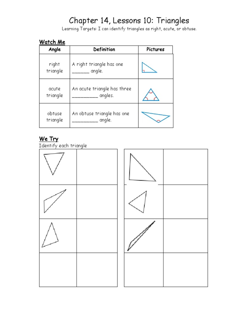 Triangle and Quadrilateral Identification | PDF | Triangle | Shape