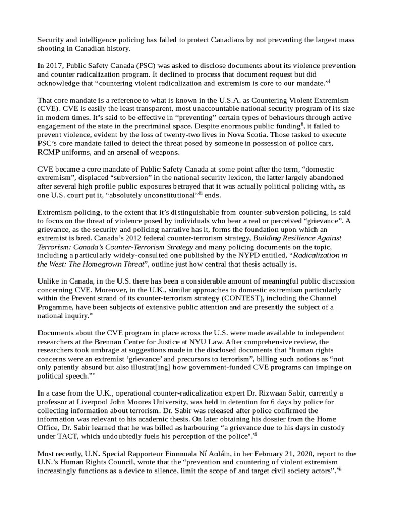 Failure of CVE | PDF | Counter Terrorism | Extremism