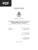 Methodology For Penetration Testing Docker Systems PDF