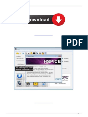 Crack synopsys hspice Hspice Download