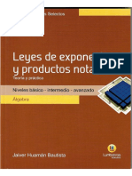 Algebra Lumbreras - Leyes de Exponentes y Productos Notables