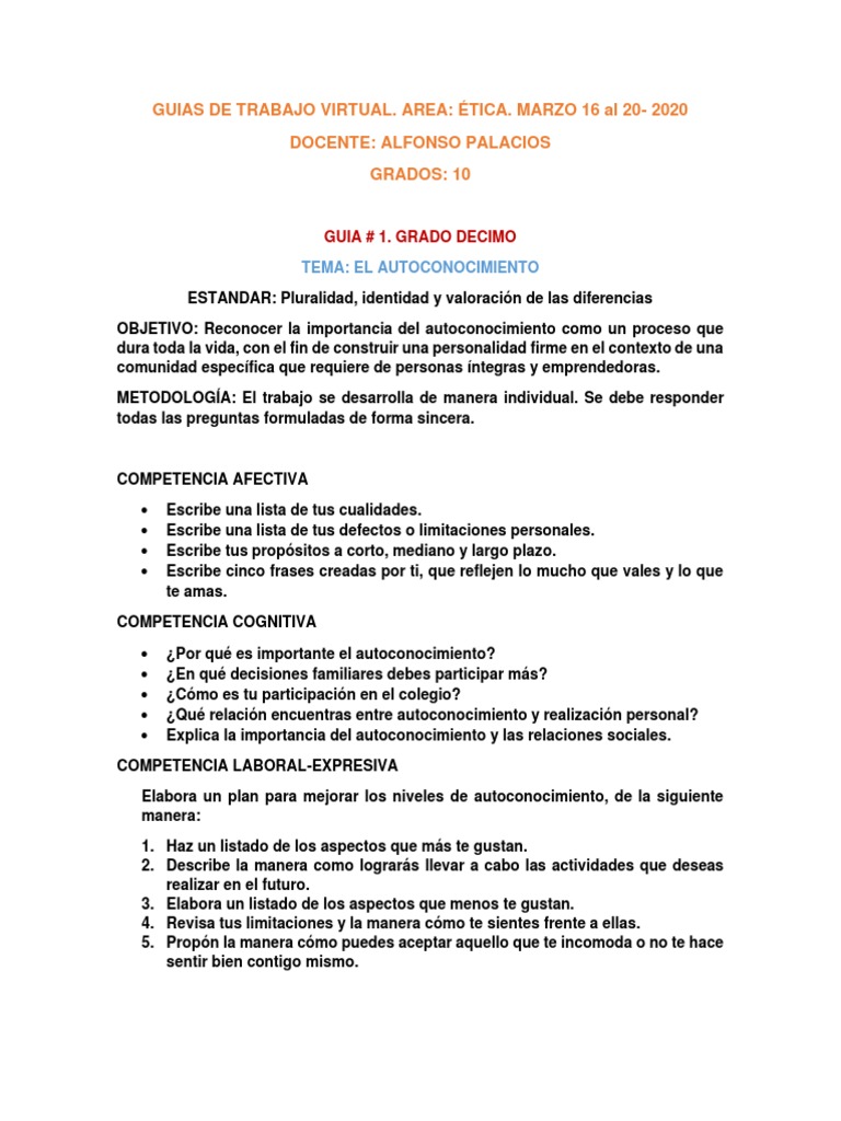Etica 10 | PDF | Crecimiento personal y profesional