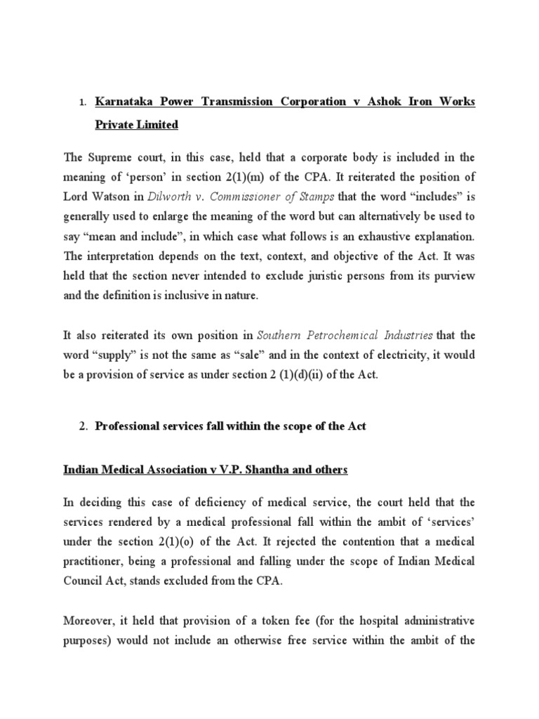 Karnataka Power Transmission Corporation V Ashok Iron Works Private