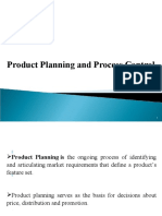 Product Planning and Process Planning