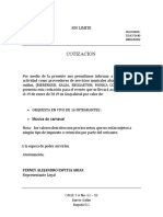 COTIZACION SIN LIMITE - PDF 16 INTEGRANTES