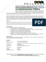 Maestria en Administracion Publica PDF