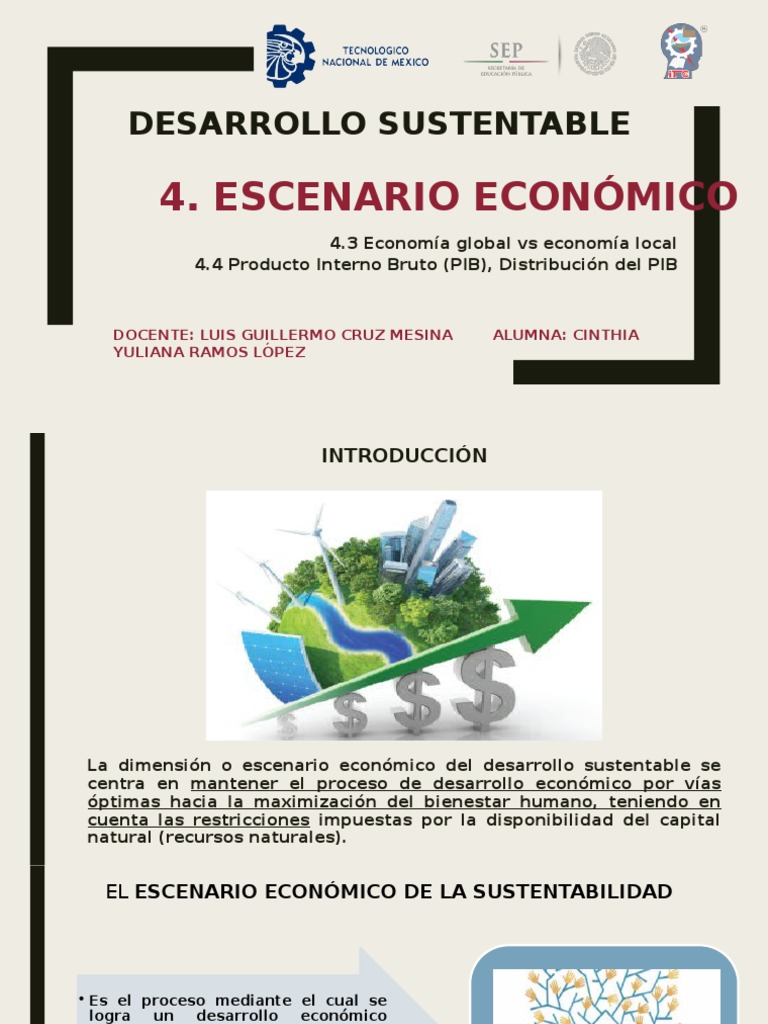 4.3 Economia Global VS Economia Local 4.4 Producto Interno Bruto PDF Producto Interno Bruto