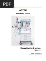 Stephan Artec Anaesthesia System 2010 - User Manual