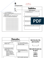 Graphic Organizer - System of Equations Worksheet Rubric