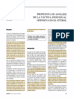 Análisis de La Táctica Individual Ofensiva en El Fútbol PDF