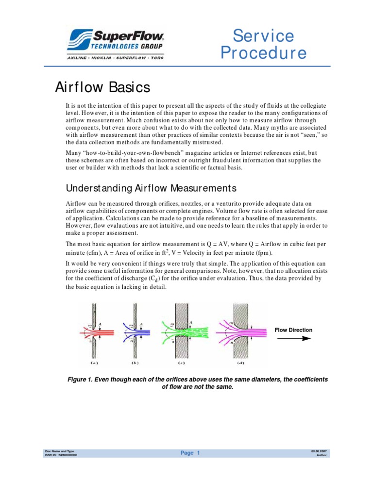 Airflow Measurement Techniques Explained | PDF | Flow Measurement ...