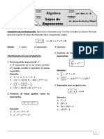 Algebra - Leyes de Exponente-1 PDF