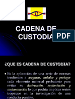 3 CADENA DE CUSTODIA Derecho