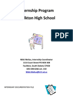 Internship Program Faulkton High School