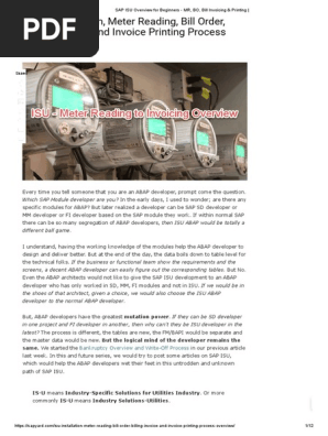 Meter to Invoice