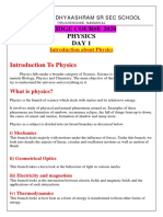 Bridge Course 2020 Physics Day 1