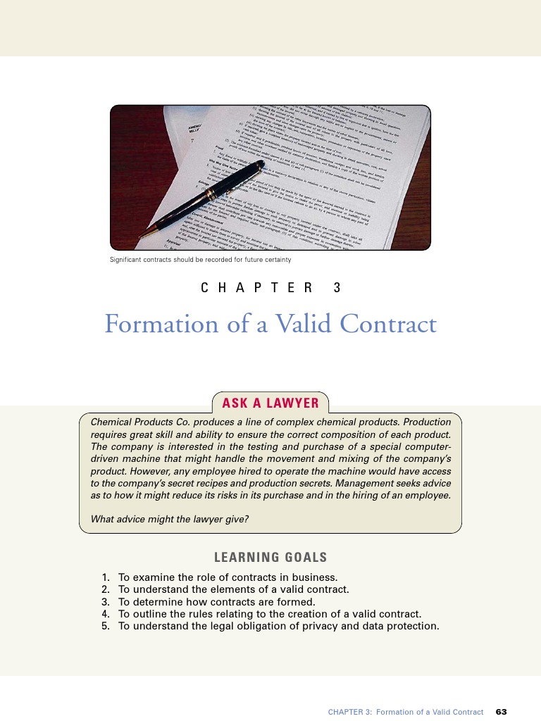 Cases & Example of Business Law | PDF | Offer And Acceptance ...