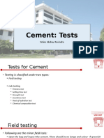 Cement: Tests: Waim Akshay Ravindra