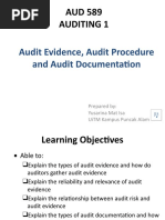 TOPIC 3f - Audit Evidence - Audit Procedure and Audit Documentation