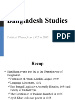 Bangladesh Studies: Political Phases From 1972 To 2008