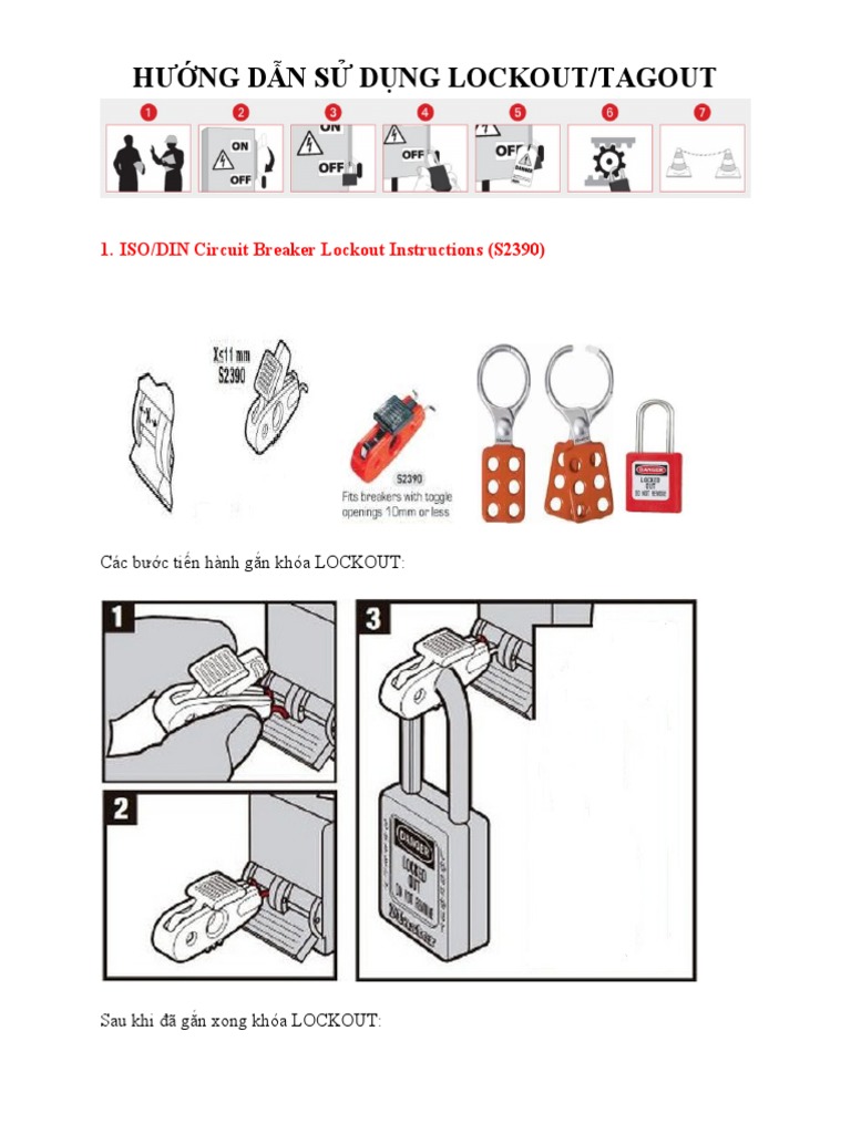 HƯỚNG DẪN SỬ DỤNG LOCKOUT-TAGOUT | PDF