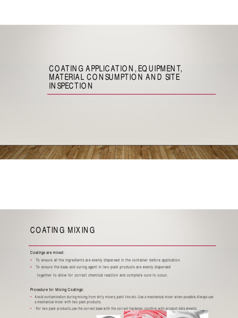 Coating Application and Inspection Guide | PDF | Paint | Physical Sciences