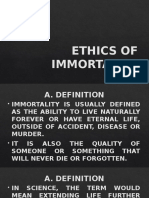 Ethics of Immortality
