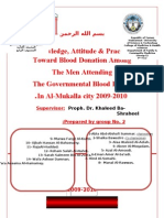 Download KAP - of blood donation  by DrSheika Bawazir SN46102161 doc pdf