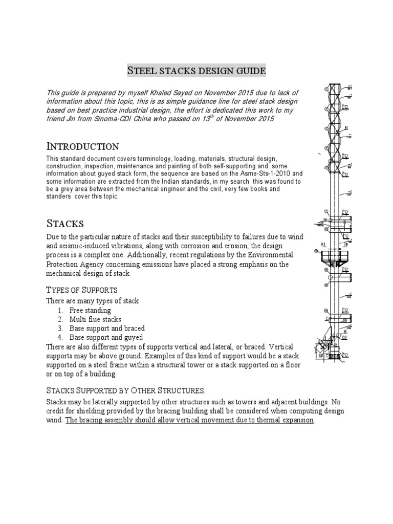 Steel Stacks Desing Guide | PDF
